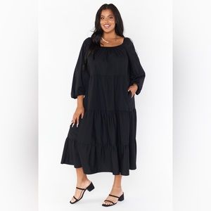 Size large black Show Me Your MUMU Day or Night Midi Dress
